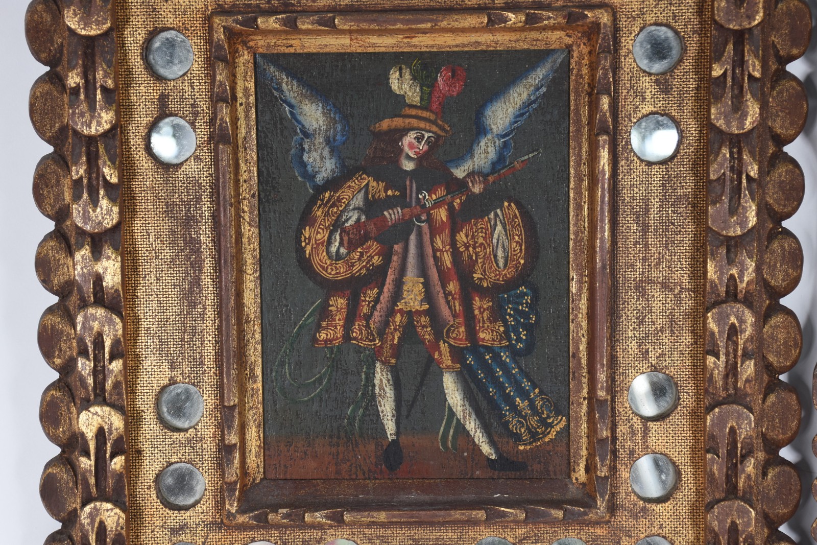 Escola Cusquenha (1538), Nossa Senhora e Arcanjo - foto 2 de 5