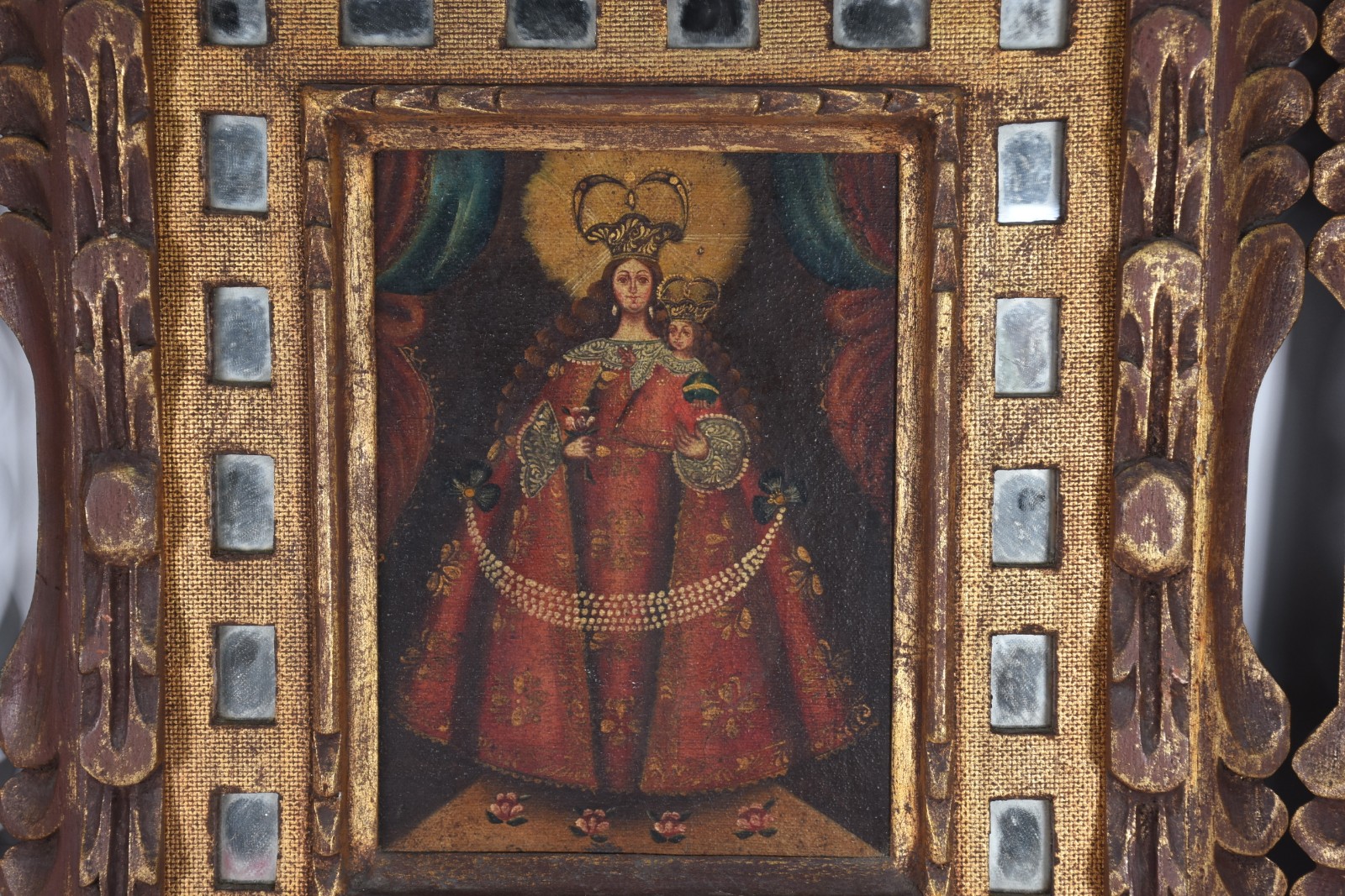 Escola Cusquenha (1538), Nossa Senhora e Arcanjo - foto 3 de 5