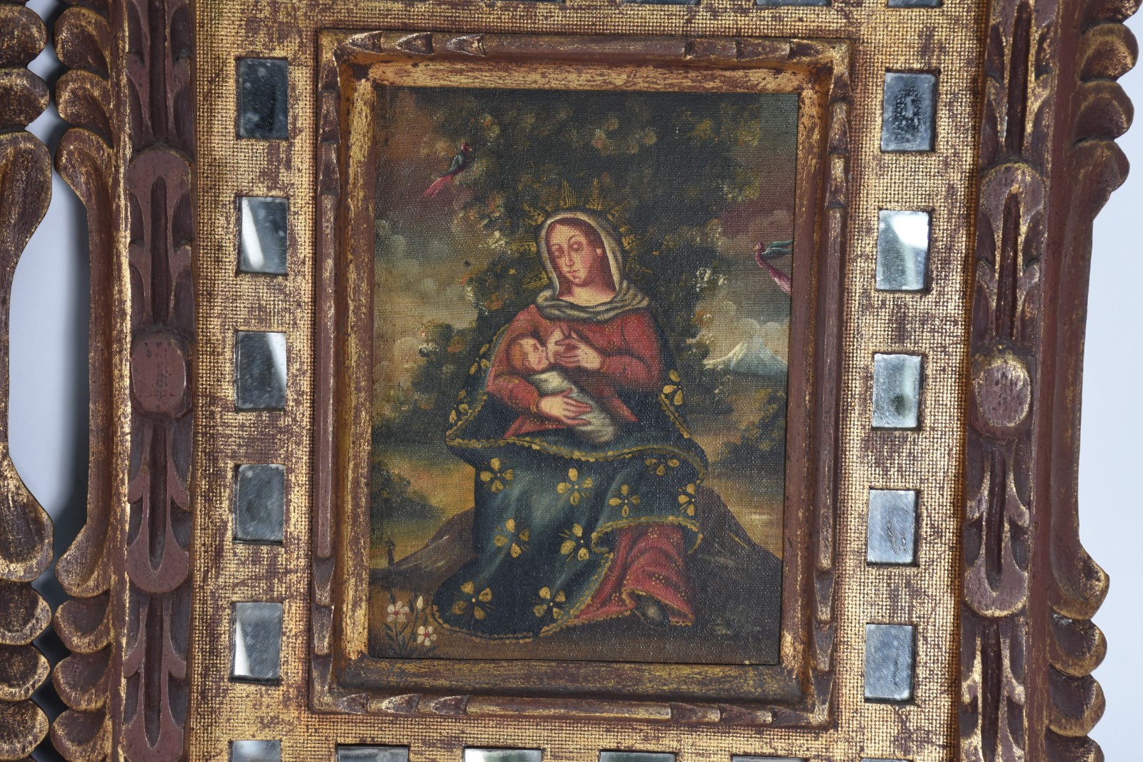 Escola Cusquenha (1538), Nossa Senhora e Arcanjo - foto 4 de 5