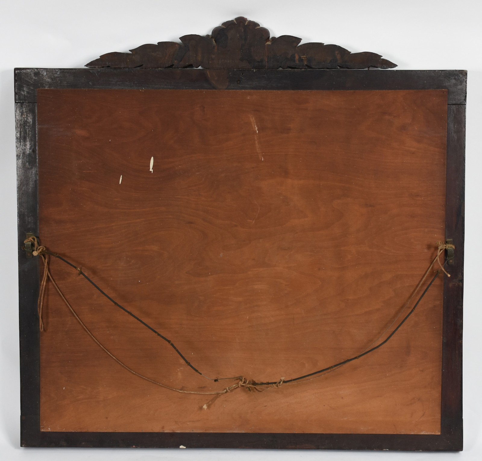 Console de parede de madeira nobre entalhada com tampo recorberto por... - foto 5 de 10
