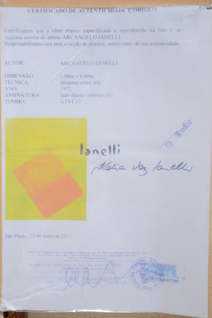 IANELLI, Arcângelo (1922 / 2009) - Sem título - ost - 100 x 80... - foto 4 de 4