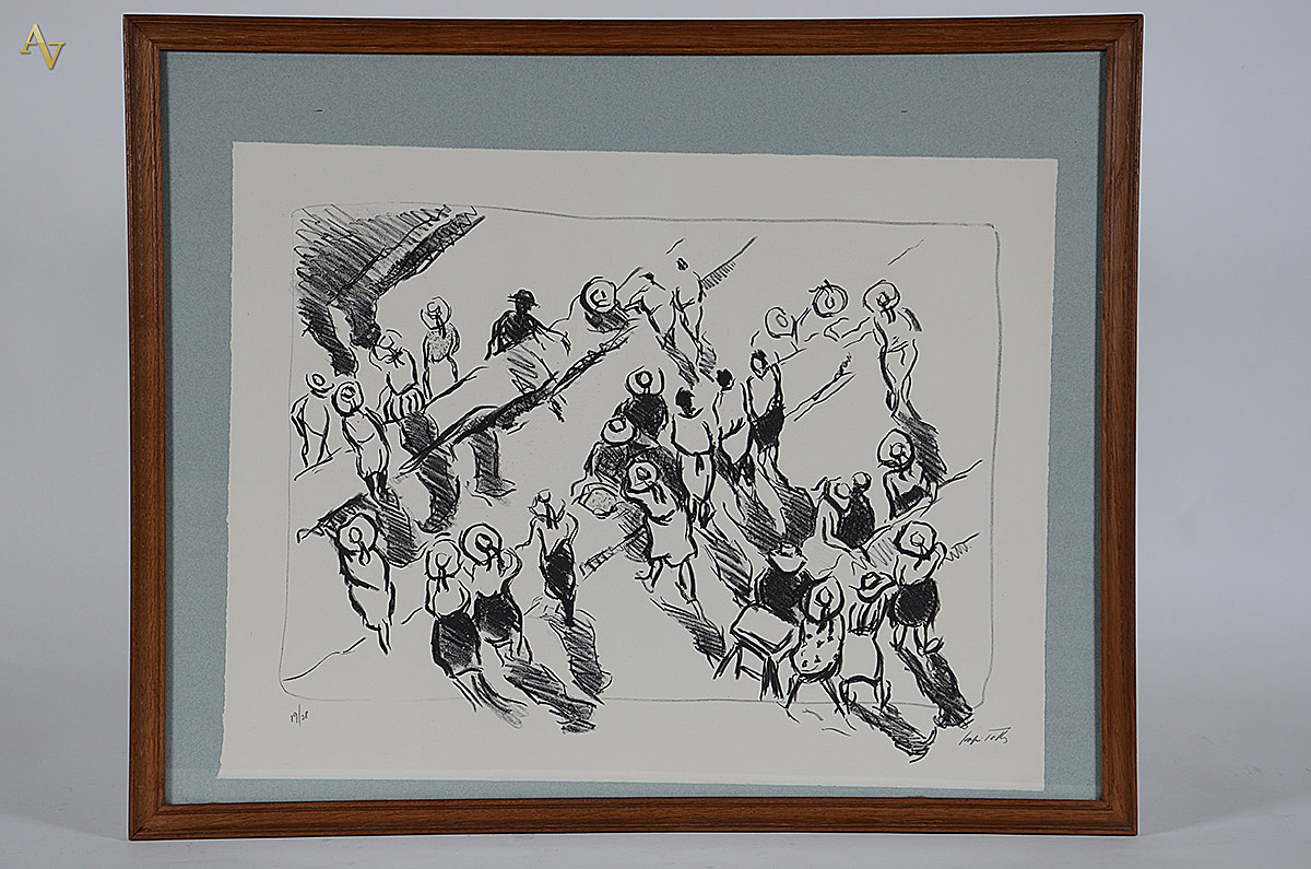SERGIO TELLES - Mercado - serigrafia 19/28 - 50 x 65