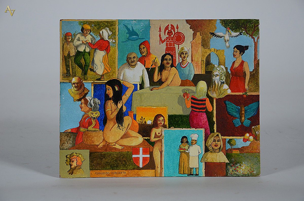 BORGERTH - Estudos - ose - 24 x 19 - 1998. (sem moldura)