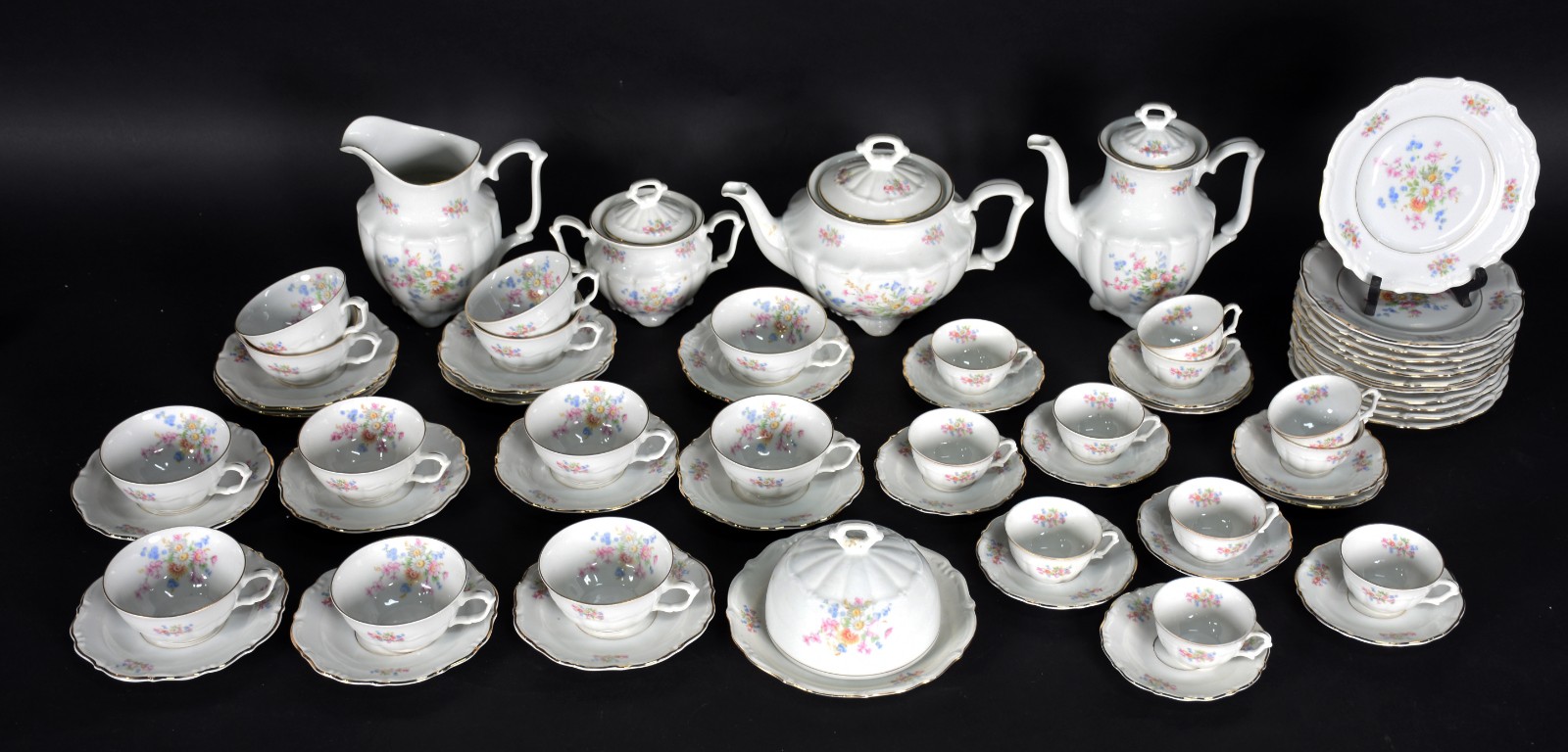 Serviço de chá e café de porcelana polonesa Tielsch Walbrzych na cor... - foto 2 de 6