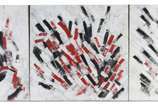 GEORGE ISO (1968), Blanc/Noir/Rouge - Tríptico - ost. Obs. O artista tem atelier no Rio de Janeiro e Paris, e atualmente esta fazendo exposição na capital francesa, "Ambivalences" na Galer