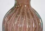 Garrafa de murano rosa com pó de ouro. - Garrafa de murano rosa com pó de ouro.