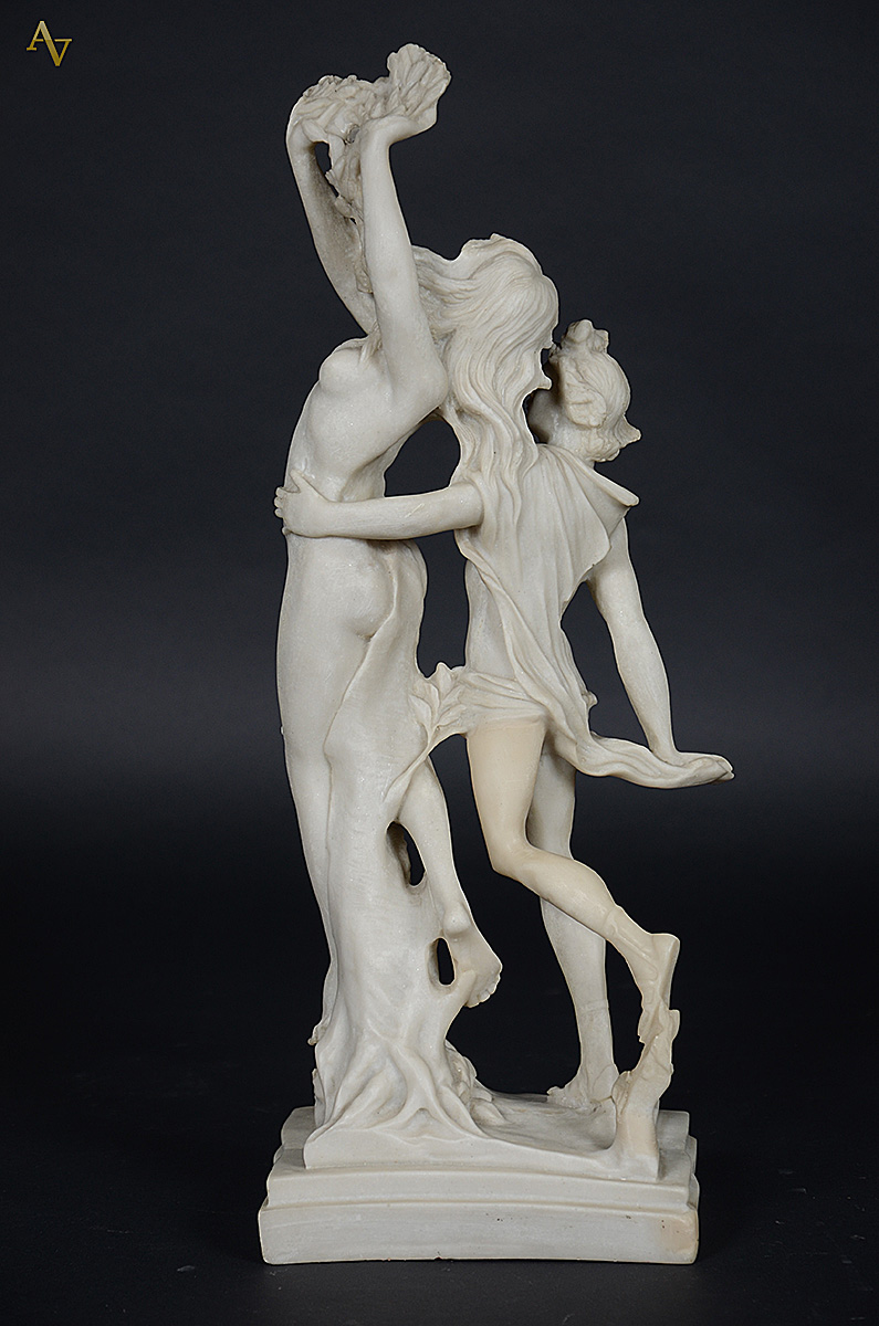 Escultura de resina representando Apollo e Dafne, altura total 47,5... - foto 3 de 3