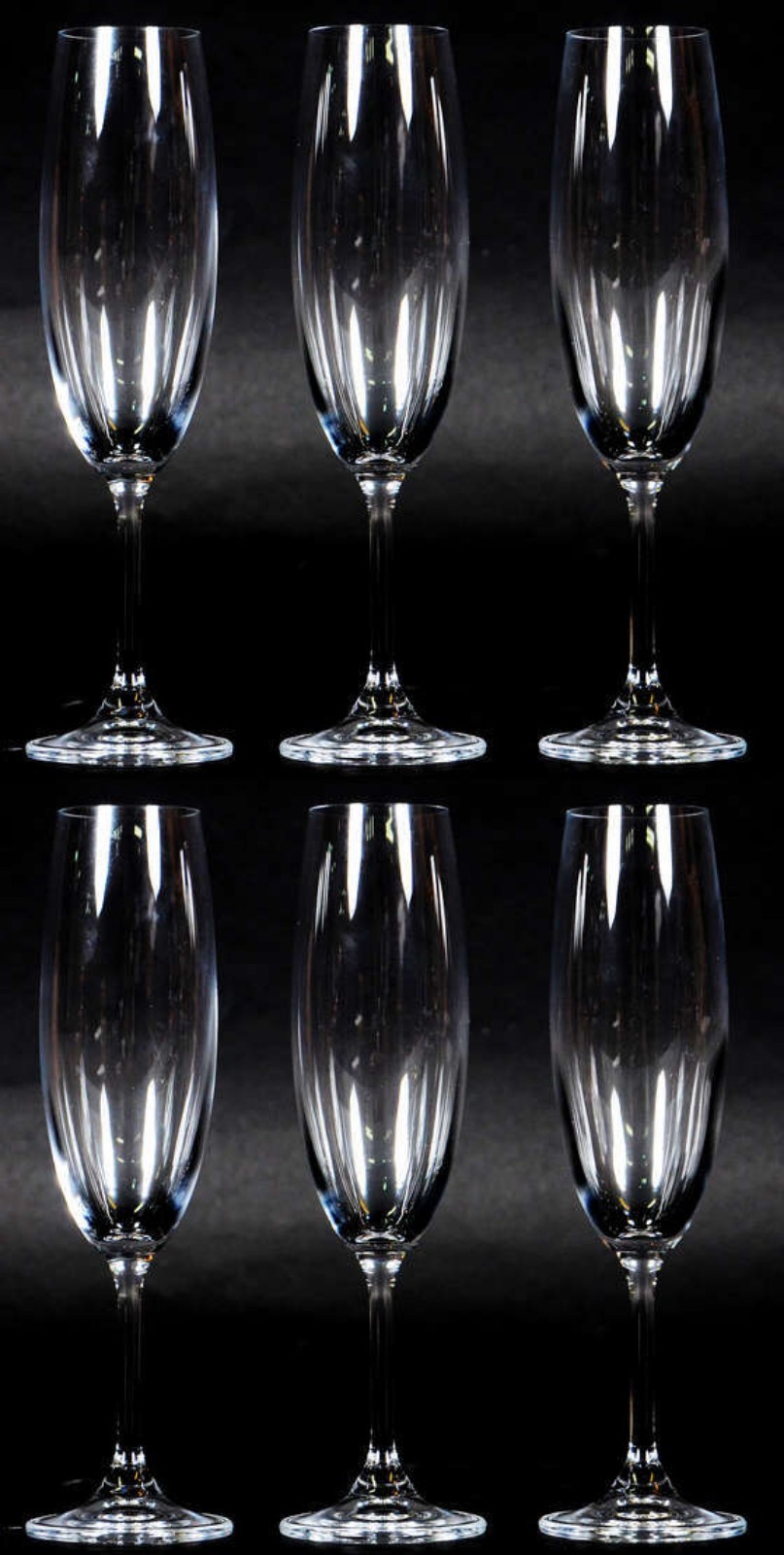 Seis flutes de cristal para champagne, 210 ml. - foto 1 de 2