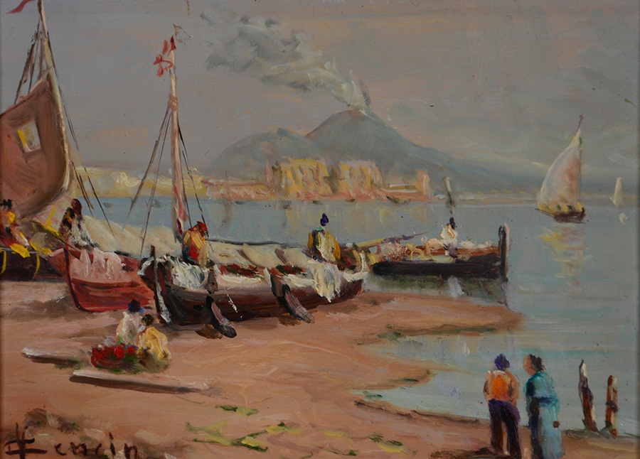 VINCENZO CENCIN - Paisagem da Itália - ostcm - 16 x 22 - foto 1 de 2