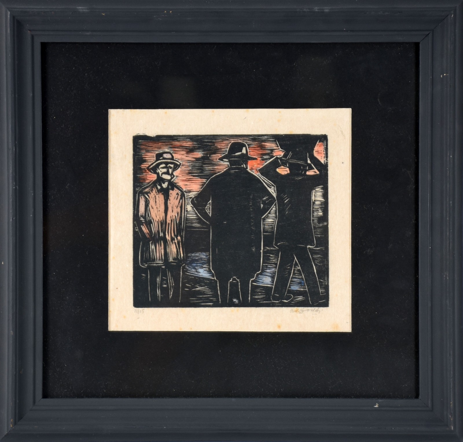 Oswaldo Goeldi (1895-1961), Pescadores a Noite - foto 2 de 5