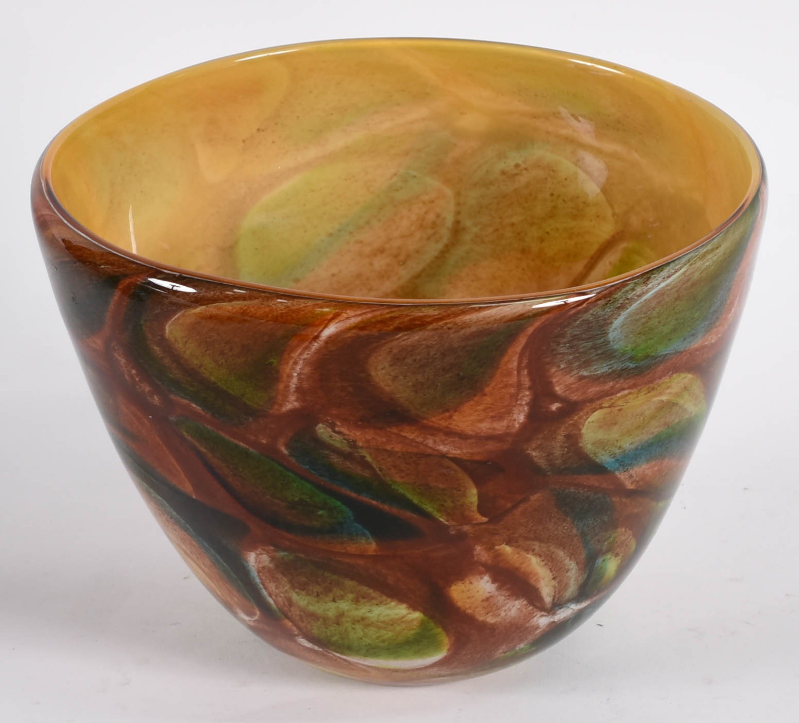 Vaso decorativo de murano mesclado em várias cores. - foto 1 de 3