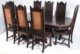 Mesa de sala de jantar com 8 cadeiras com tabua... - Mesa de sala de jantar com 8 cadeiras com tabua extensora. (Medida Aberta: 249 cm x 120 cm /Medida Fechada: 150 cm x 120 cm. Medida total das 2 ...