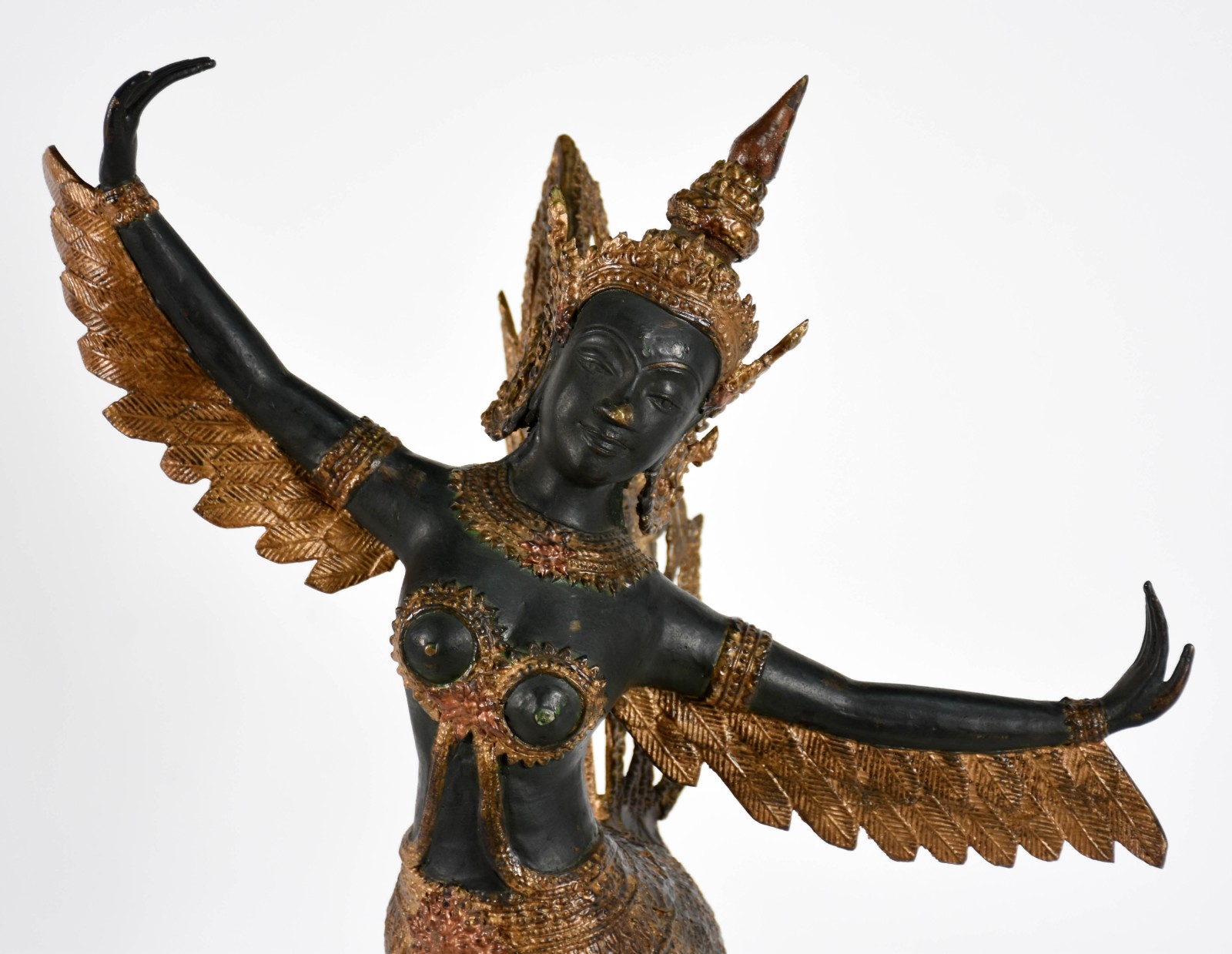 Estatueta de metal representando Divindade Indiana (partes... - foto 4 de 8