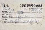 NEWMAN SCHUTZE (Adamantina SP 1960), Conflito - Técnica mista sobre tela, datado de 1986.
Após estagiar na Faculdade de Belas Artes de São Paulo, em 1979, participa de uma série de salões de arte co