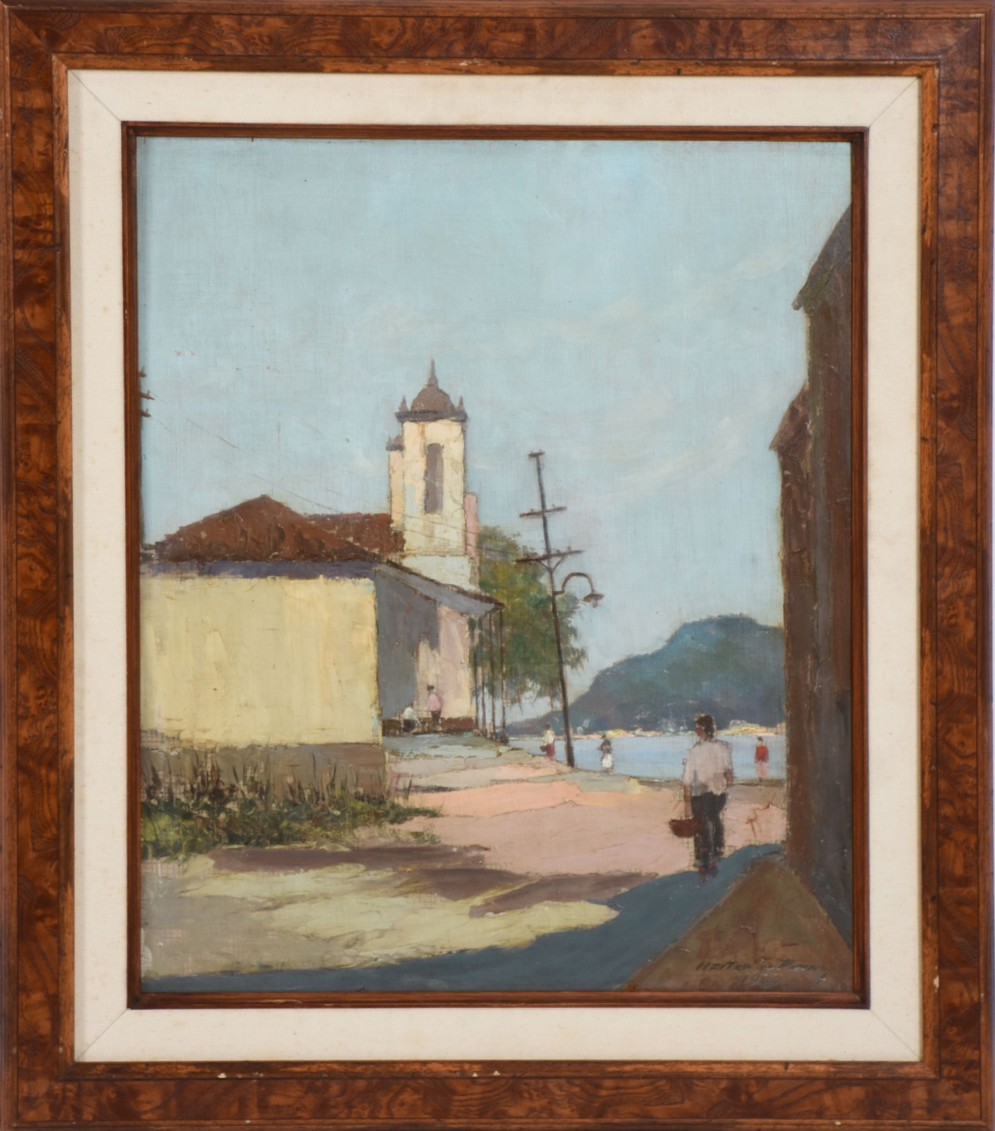 Heitor de Pinho (1897-1968), Paisagem com igreja - foto 2 de 4