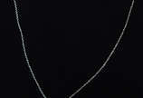 Cordão de ouro branco com detalhe em brilhante ... - Cordão de ouro branco com detalhe em brilhante - 5 g