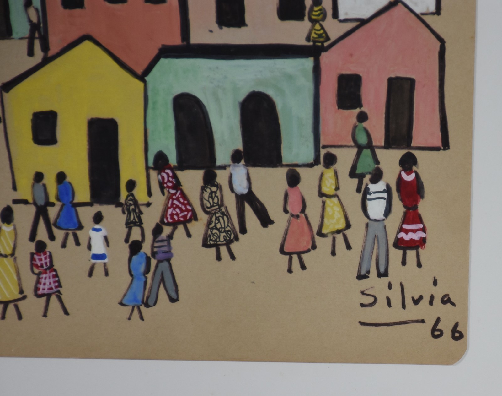 Sylvia de Leon Chalreo (1905-1991), Casario com figuras - foto 3 de 4