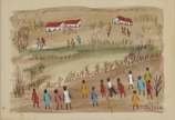 Sylvia de Leon Chalreo (1905-1991), Paisagem co... - desenho