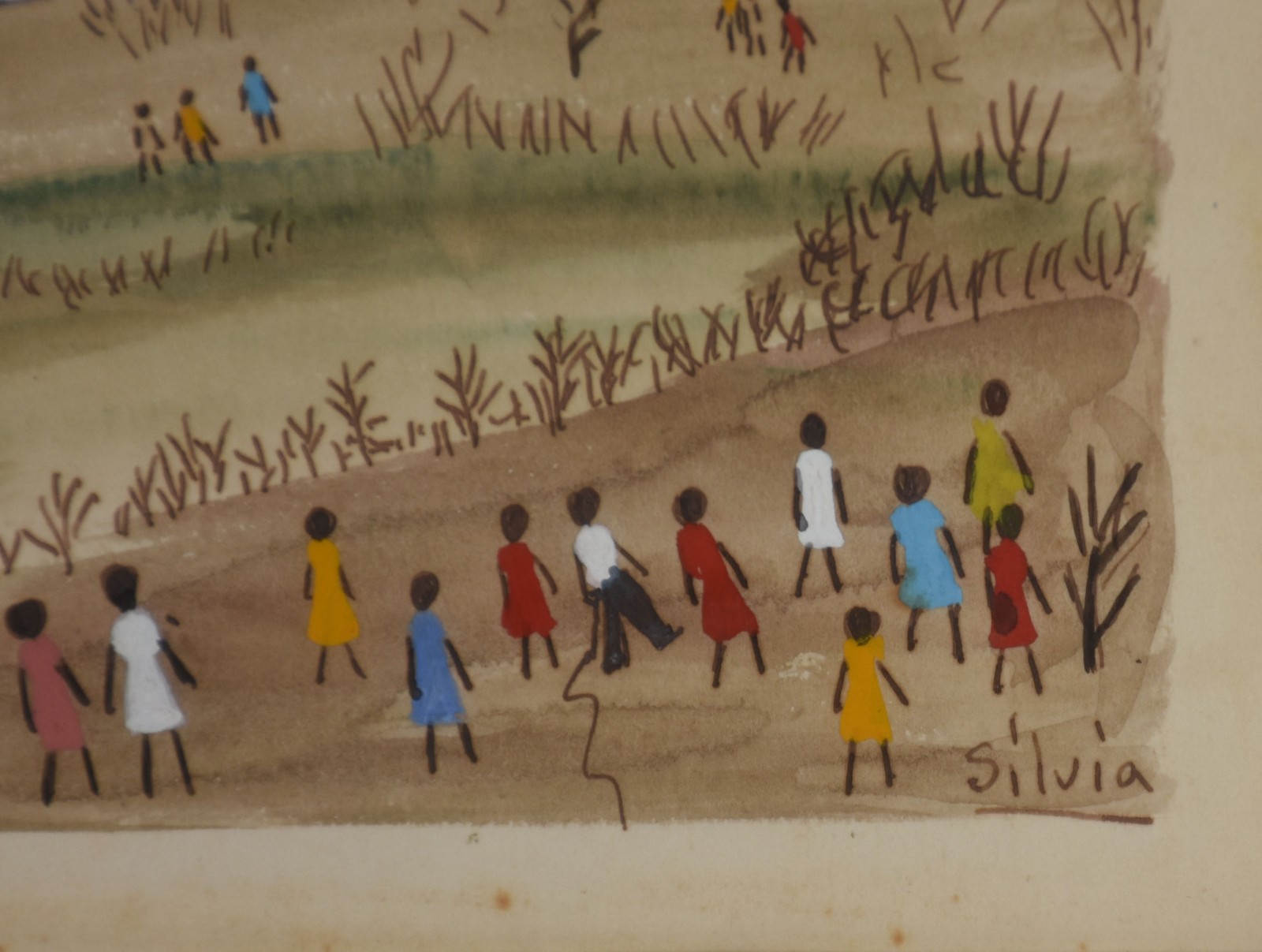Sylvia de Leon Chalreo (1905-1991), Paisagem com figuras - foto 3 de 4