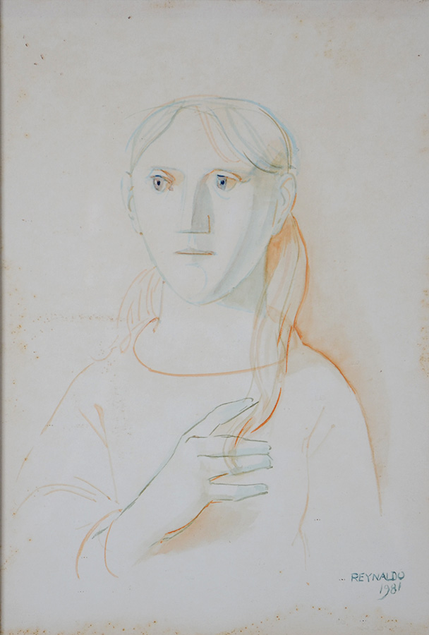REYNALDO FONSECA - Aquarela - 38 x 28 - Datado 1981. (pequenos fungos) - foto 1 de 2