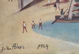 João Alves (1906-1970), Farol da Barra - óleo sobre tela - datado 54.