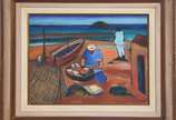 Humberto da Costa (1941), Pescador - óleo sobre tela - datado 78.