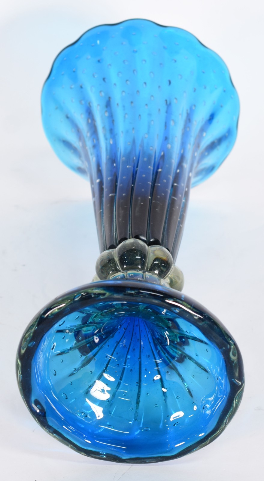 Floreira de murano na cor azul. - foto 3 de 3