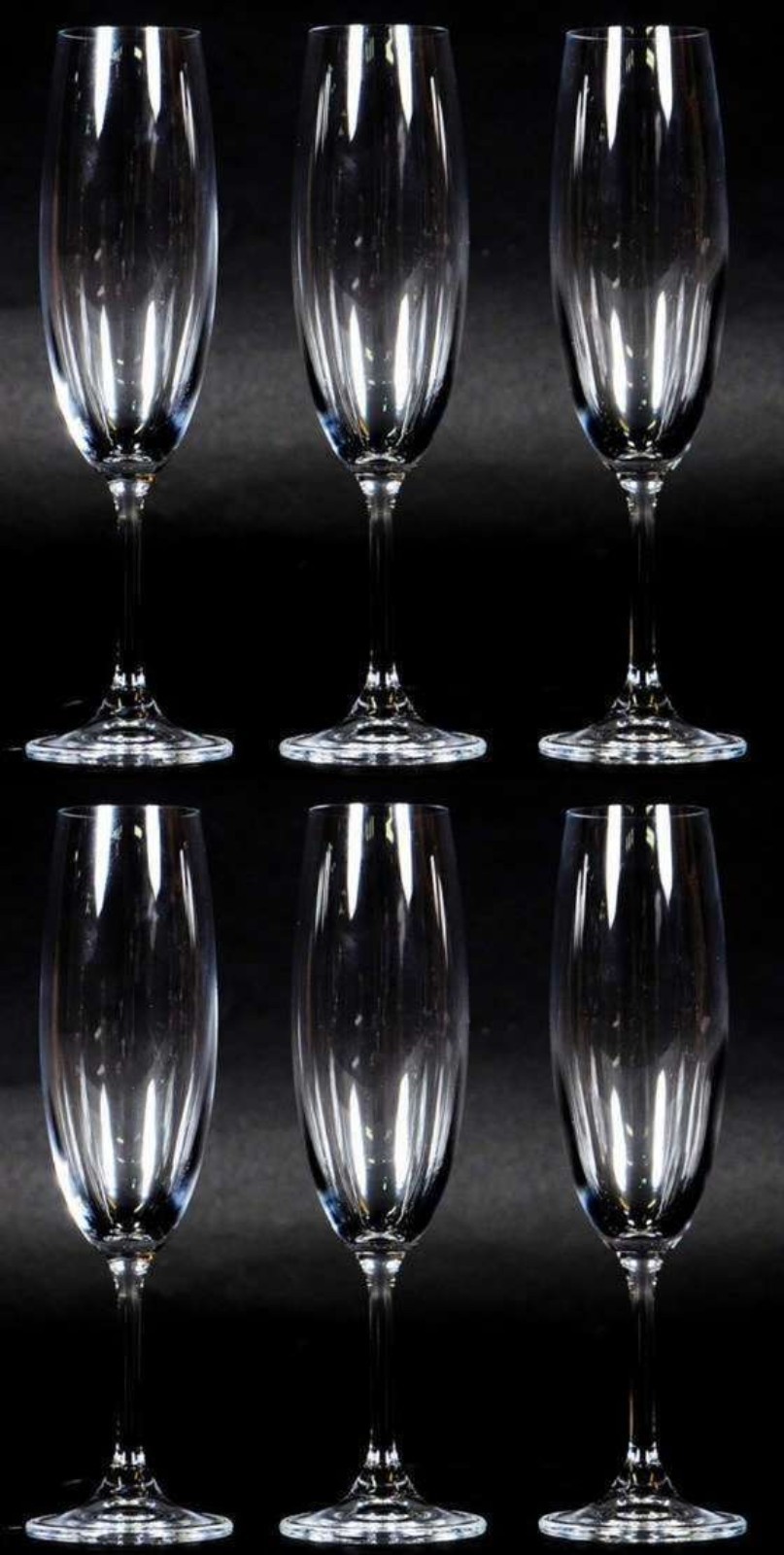 Seis flutes de cristal para champagne, 210 ml. - foto 2 de 2