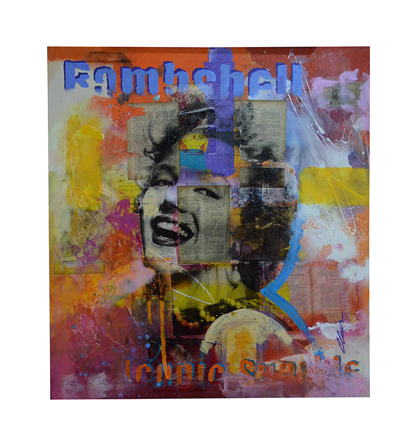 CLAUS COSTA - Marilyn - tecnica mista - 1,00 x 1,10 - foto 2 de 2