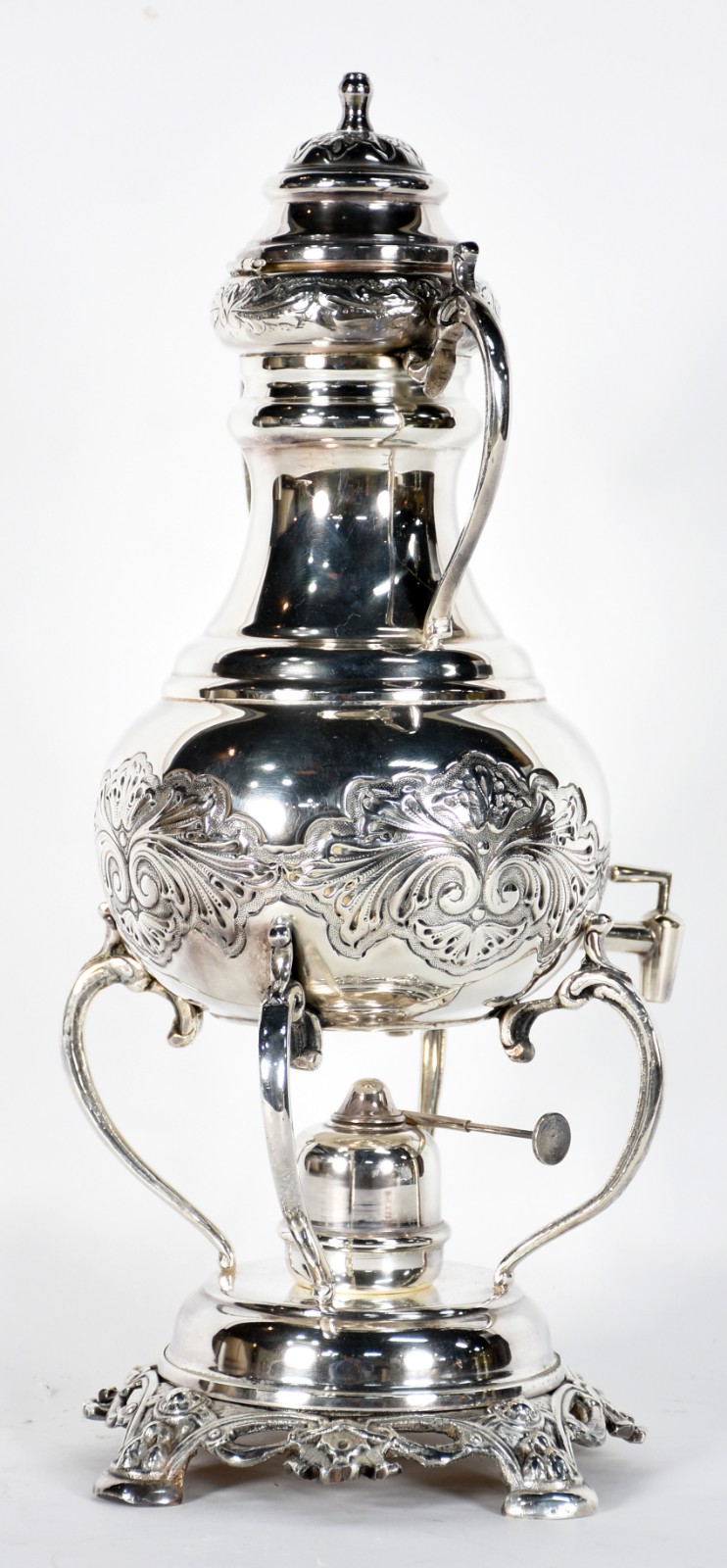 Samovar de metal prateado estilo ingles. - foto 3 de 4