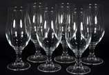 Seis taças para vinho em demi cristal. - Seis taças para vinho em demi cristal.