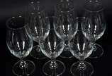 Seis taças para vinho em demi cristal. - Seis taças para vinho em demi cristal.