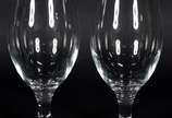 Seis taças para vinho em demi cristal. - Seis taças para vinho em demi cristal.