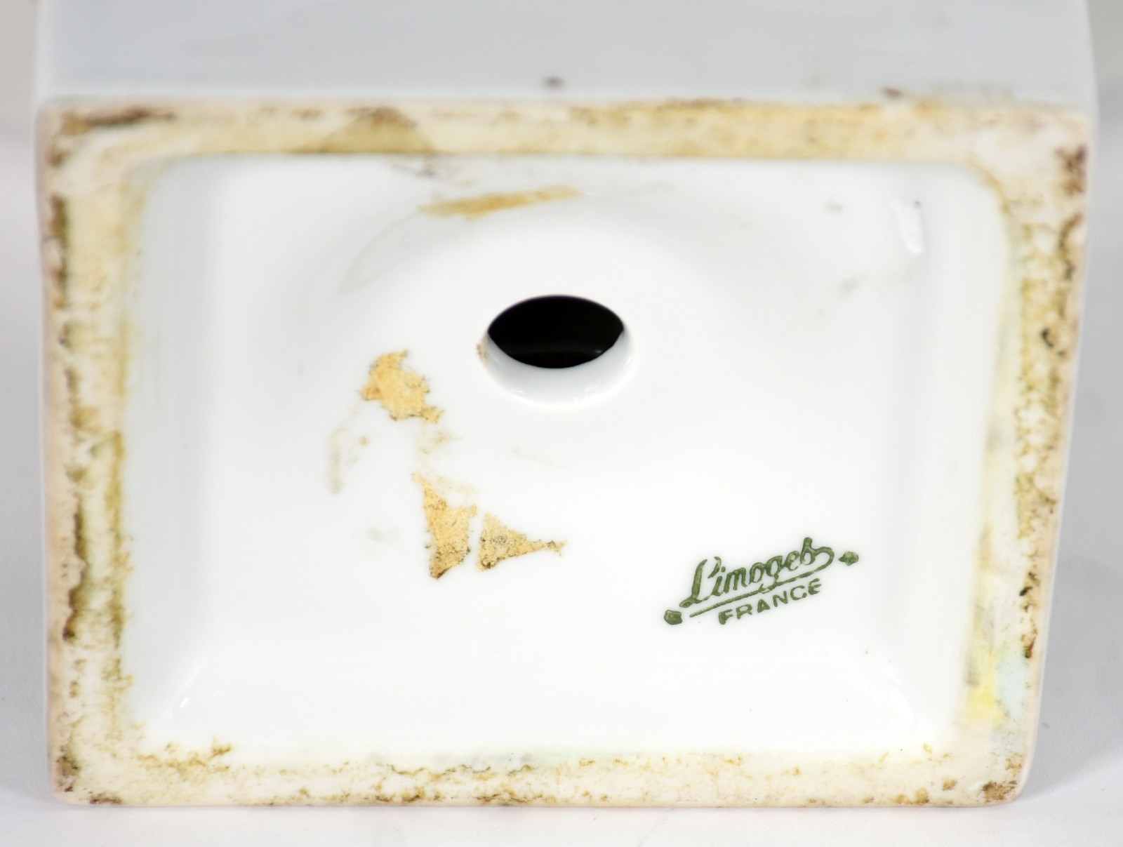 Fruteira de porcelana francesa de Limoges, decoração floral em... - foto 5 de 6