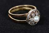Anel de ouro 18 k com seis - 3,6 g - Aro 16 - Anel de ouro 18 k com seis - 3,6 g - Aro 16