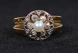 Anel de ouro 18 k com seis - 3,6 g - Aro 16 - Anel de ouro 18 k com seis - 3,6 g - Aro 16