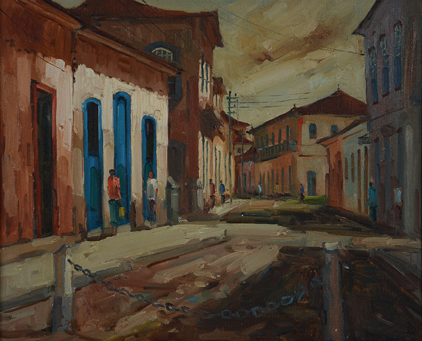 PAULO MARINHO- Paraty - ost - 46 x 38 - Datado 1981 (moldura no... - foto 1 de 2