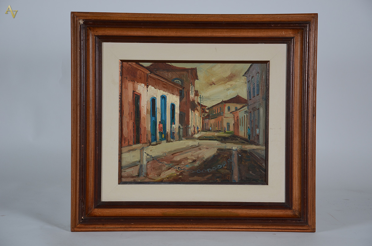 PAULO MARINHO- Paraty - ost - 46 x 38 - Datado 1981 (moldura no... - foto 2 de 2