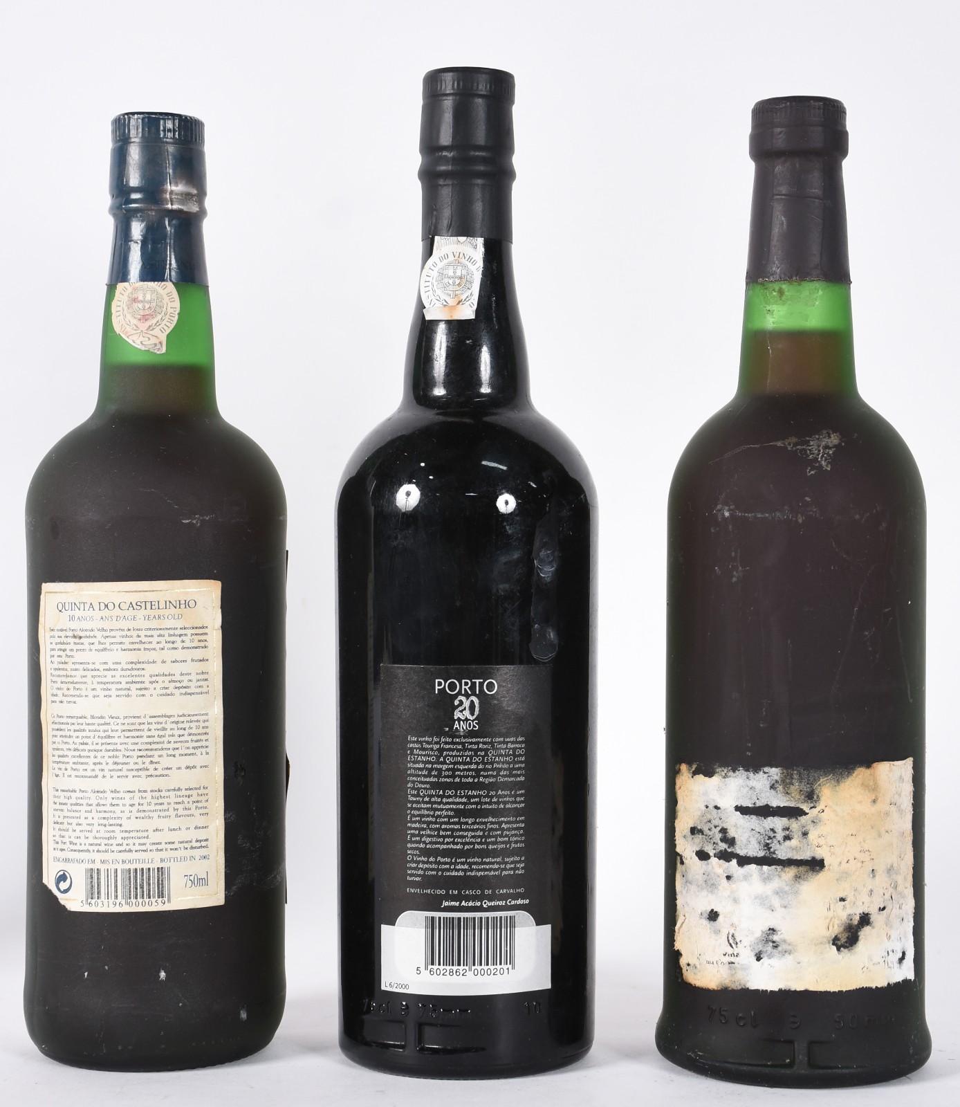 Três garrafas de vinho do Porto, sendo Quinta do Estanho 20 anos... - foto 4 de 5