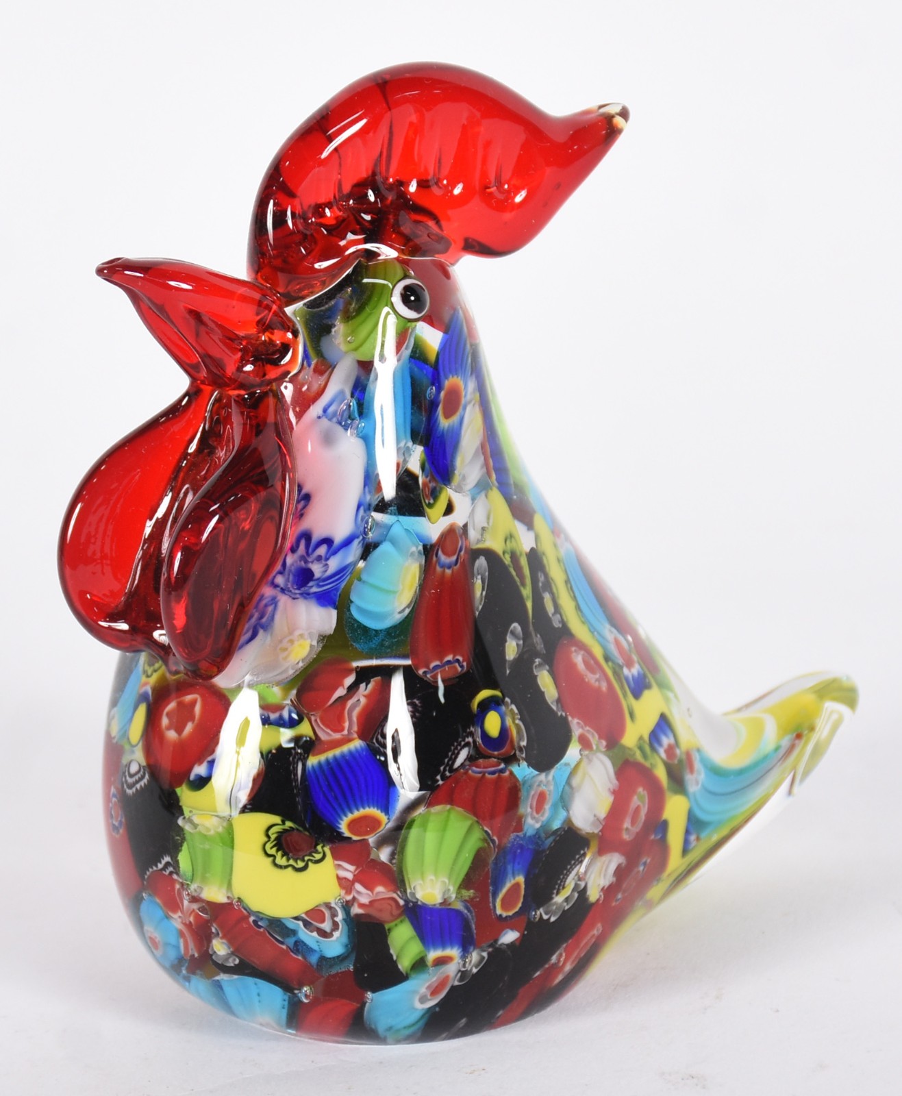 Galo de murano Millefiori. - foto 1 de 3