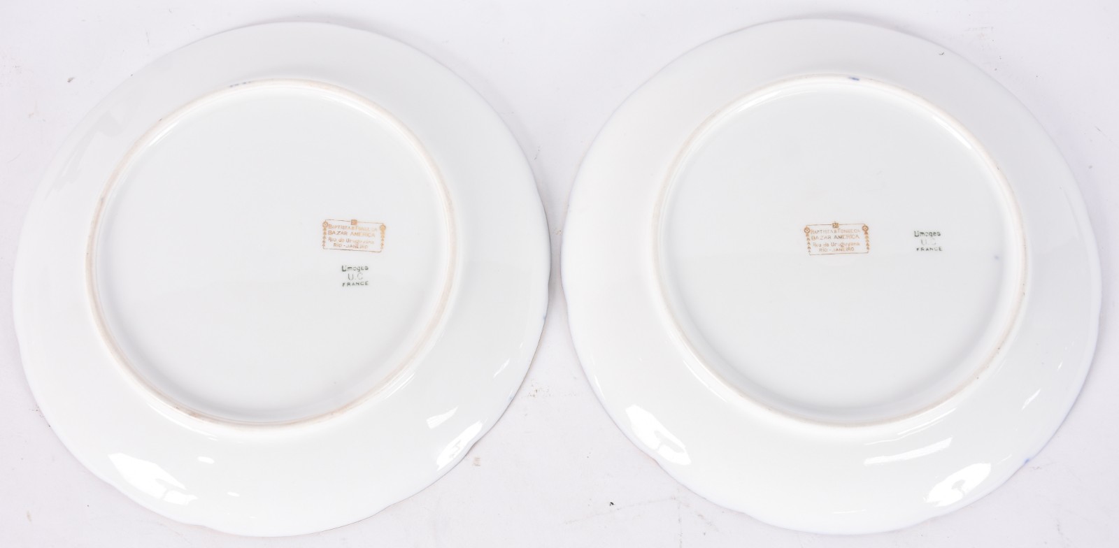 Três peças de porcelana francesa de Limoges na cor azul cobalto com... - foto 5 de 7