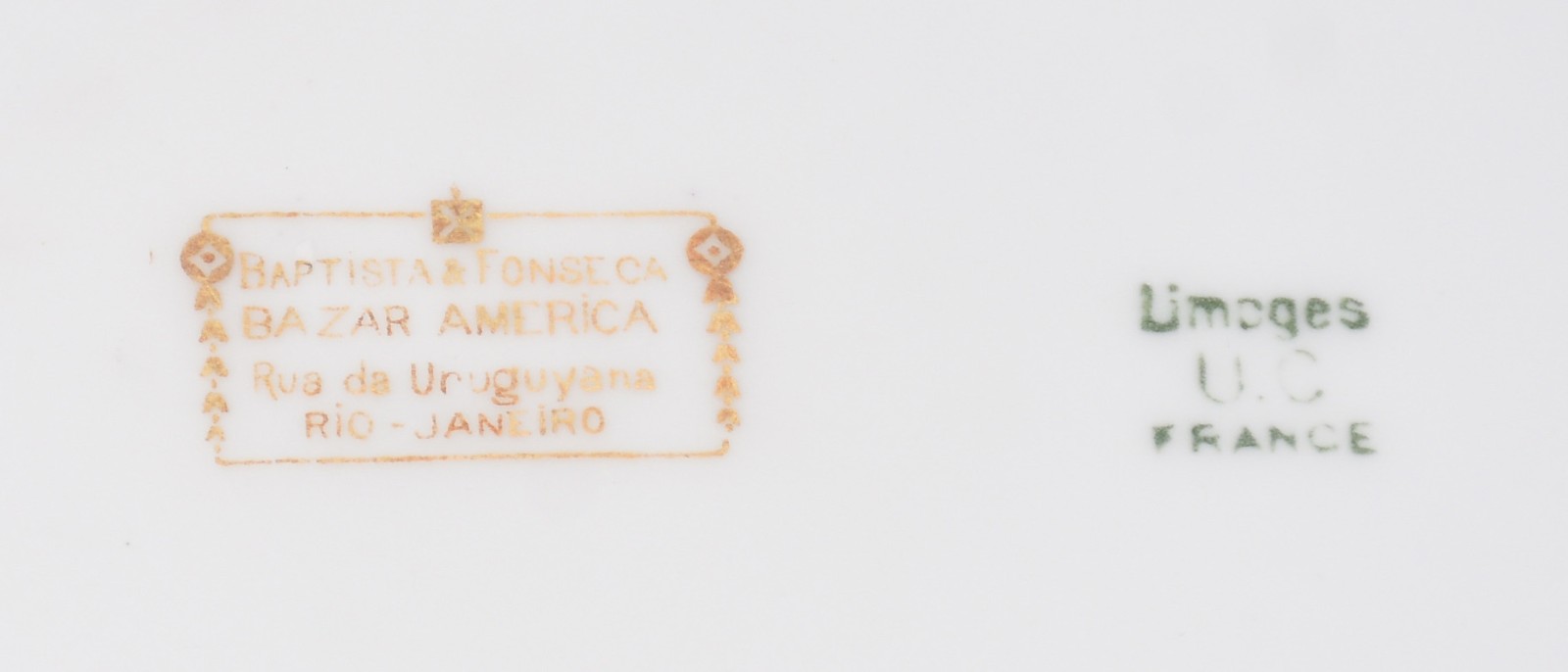 Três peças de porcelana francesa de Limoges na cor azul cobalto com... - foto 6 de 7