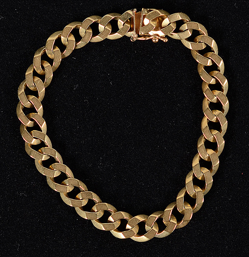 Pulseira trançada de ouro 18 k - 28,1 g
