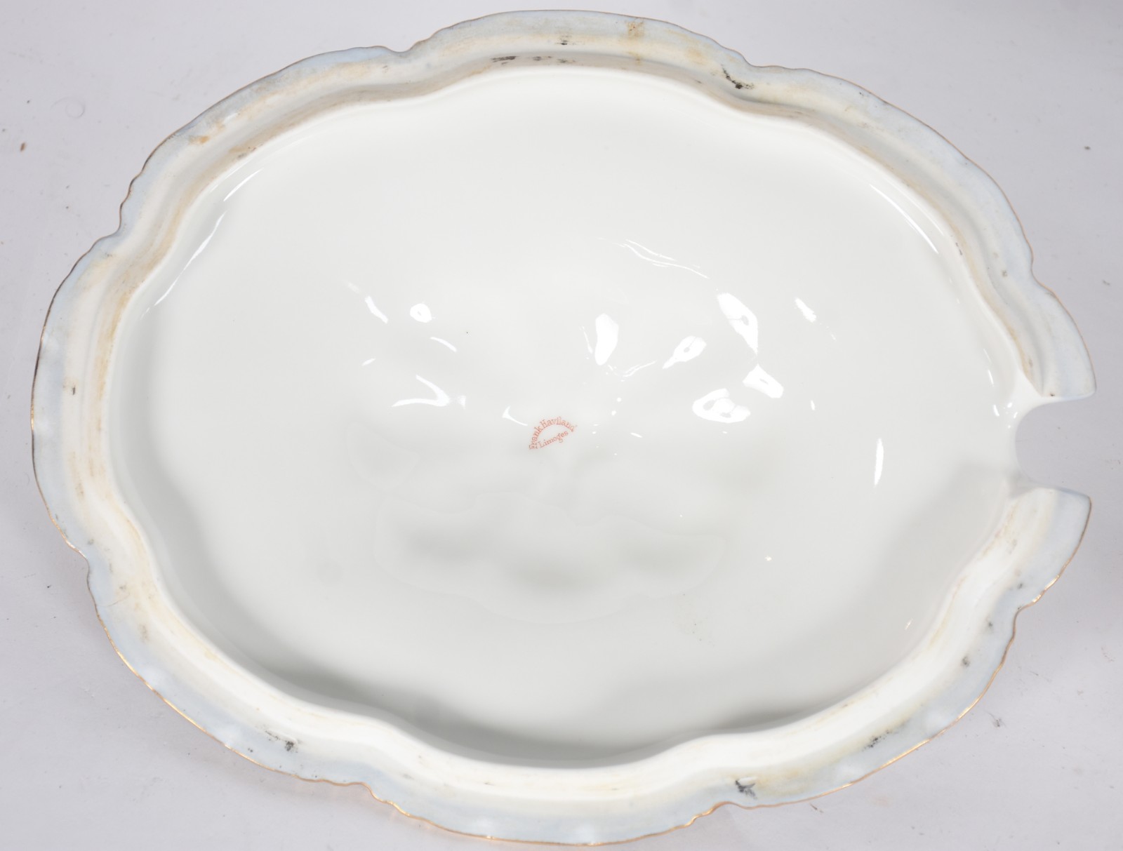 Elegante sopeira com presentoir de porcelana francesa de Limoges... - foto 4 de 5