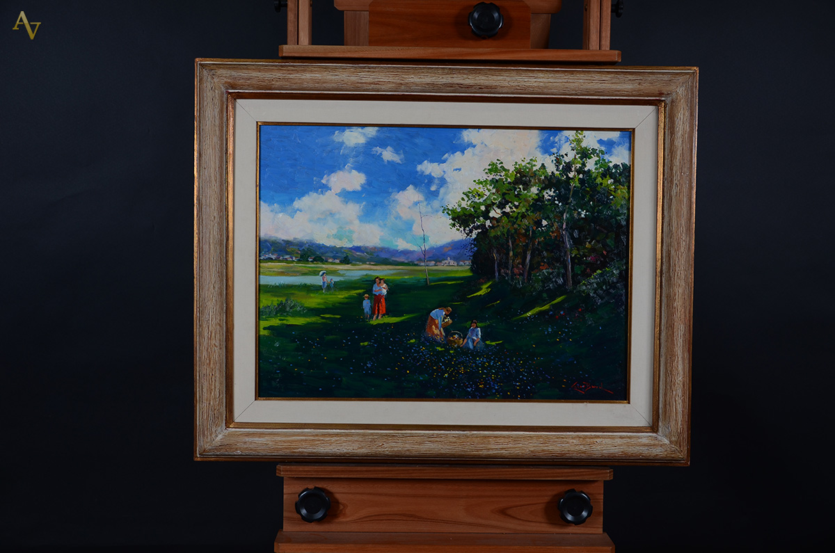 CESAR BARRAL - Flores no Campo - ose - 55 x 75 - foto 2 de 2