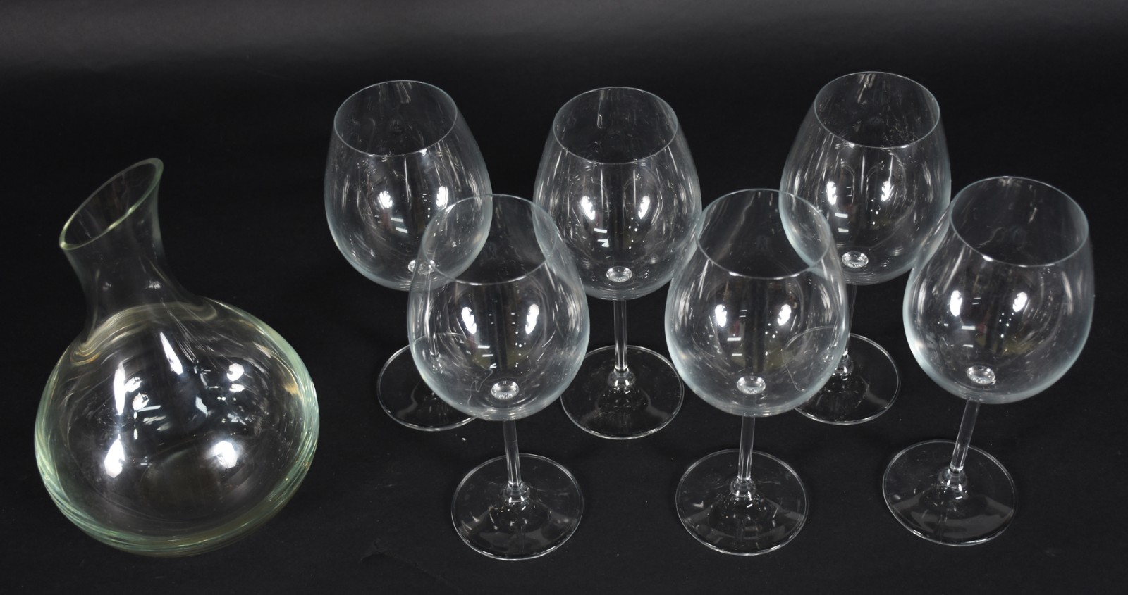 Decanteur com 6 cálices em demi cristal para vinho. - foto 2 de 4