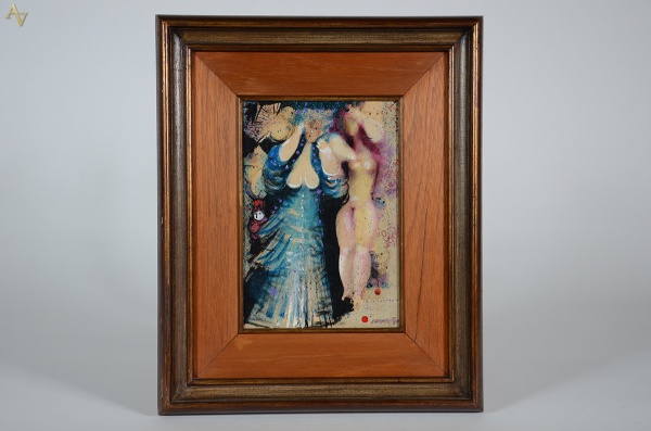 RAPOPORT (1929) - "Dama Nú" - técnica mista - 32 x 22... - foto 1 de 4