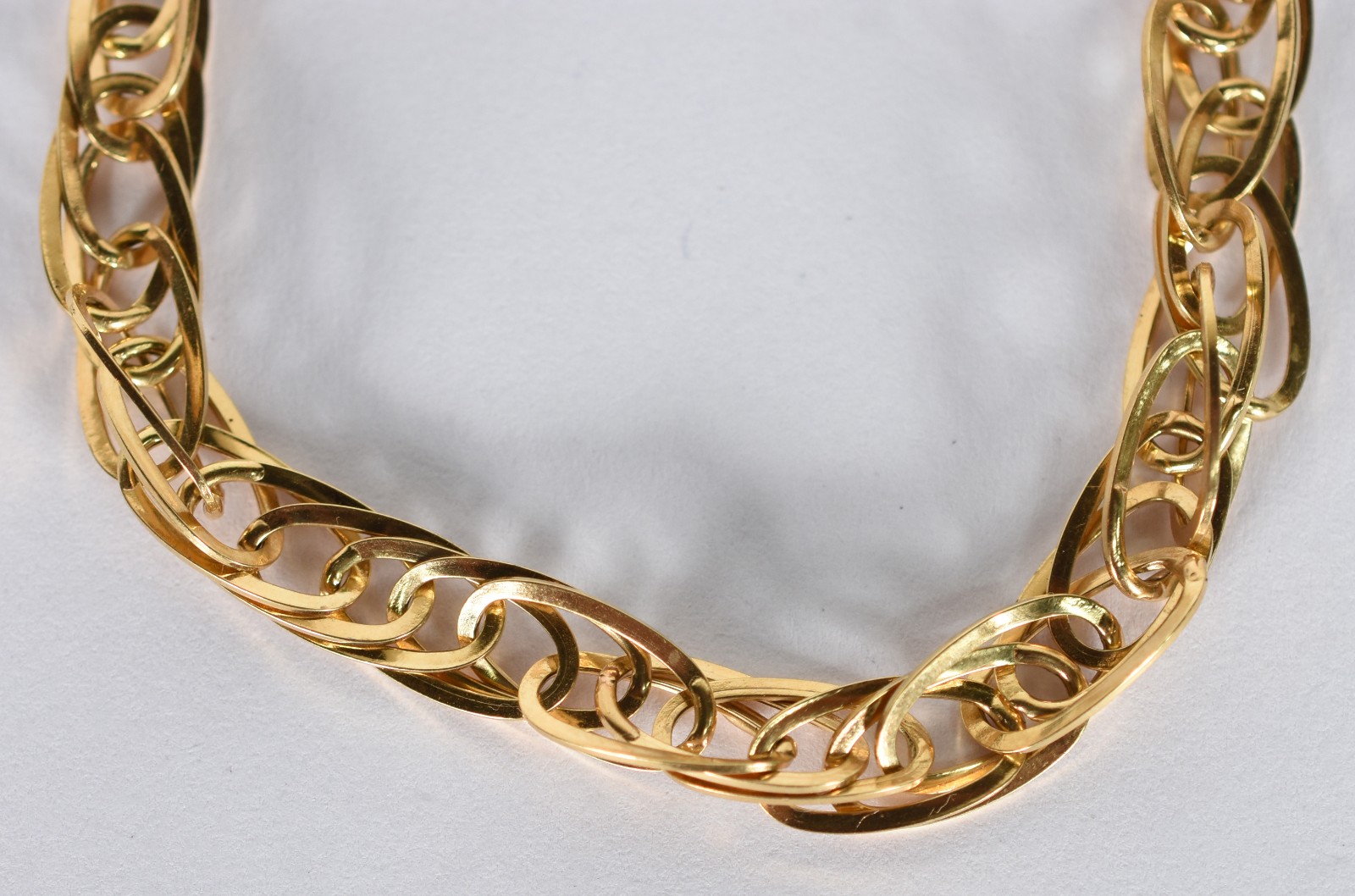 Pulseira em ouro amarelo 18 k com elos ovais duplos (Por motivo de... - foto 2 de 3