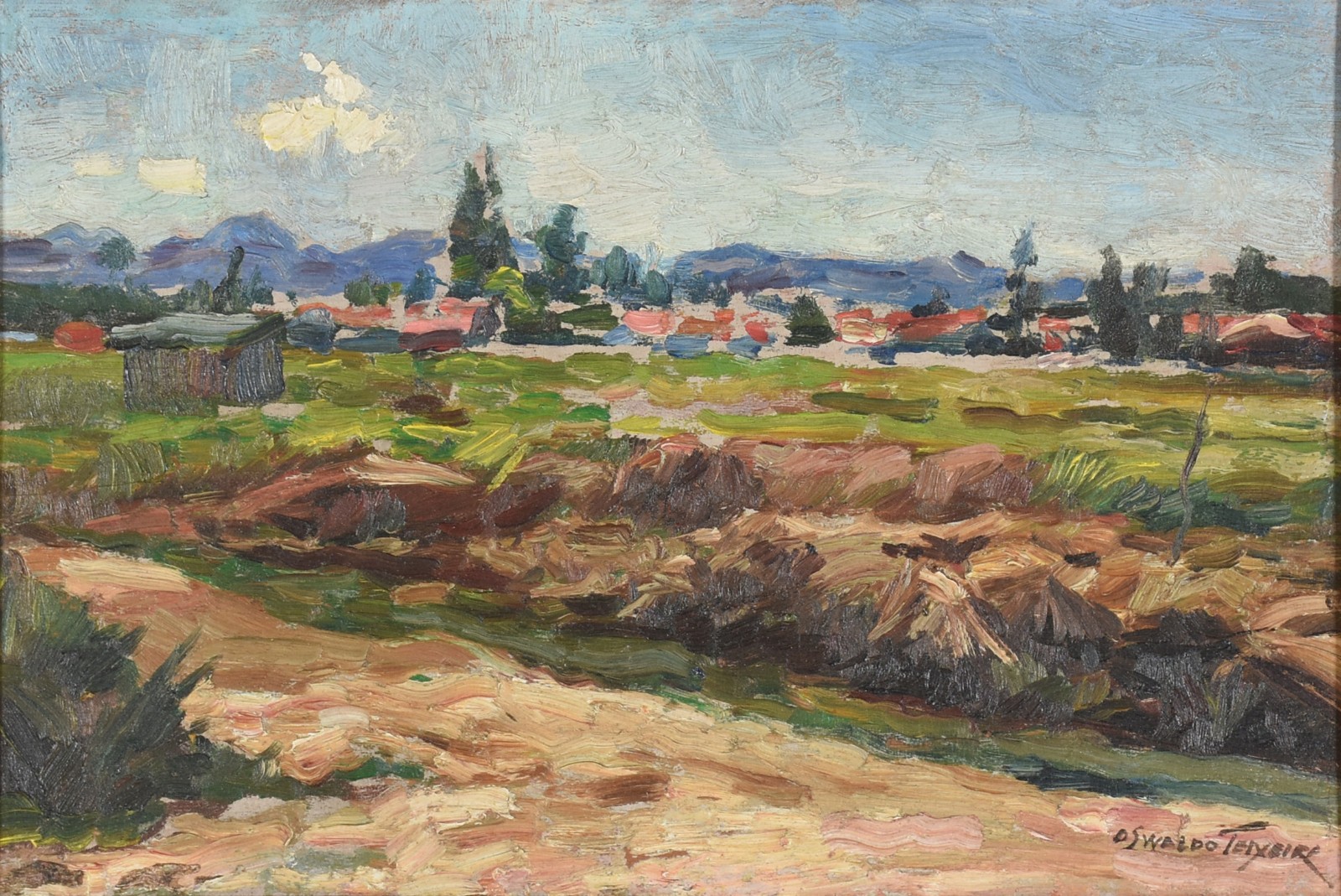 Oswaldo Teixeira (1905-1974), Paisagem - Sepetiba RJ - foto 1 de 4