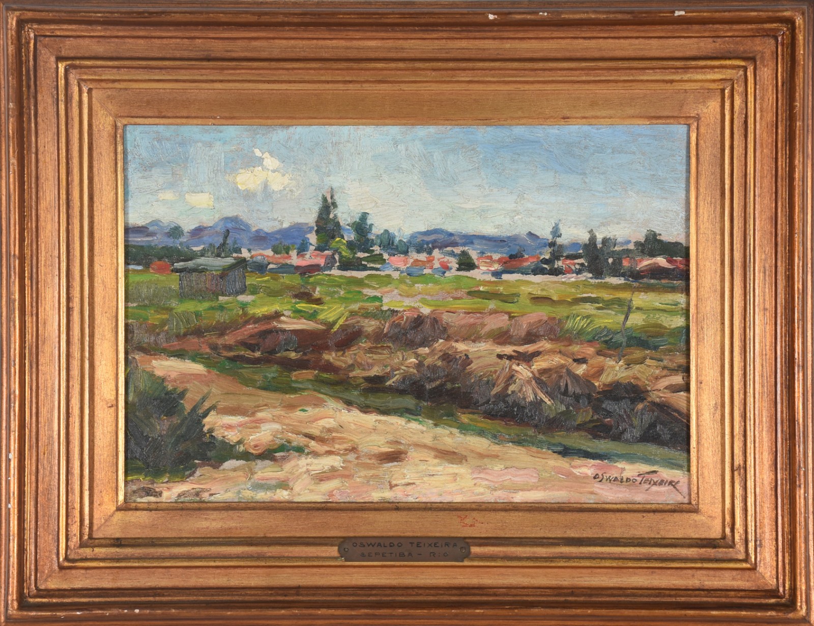 Oswaldo Teixeira (1905-1974), Paisagem - Sepetiba RJ - foto 2 de 4